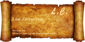 Lee Celerina névjegykártya